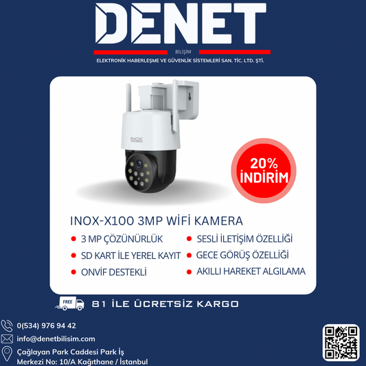 INOX-X100 3MP WİFİ KAMERA