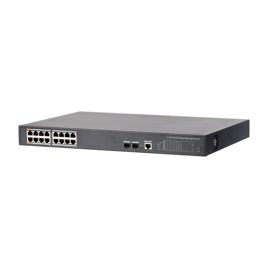 Dahua PFS4218-16GT-240 16 Port PoE 240W L2 Managed Gigabit Switch
