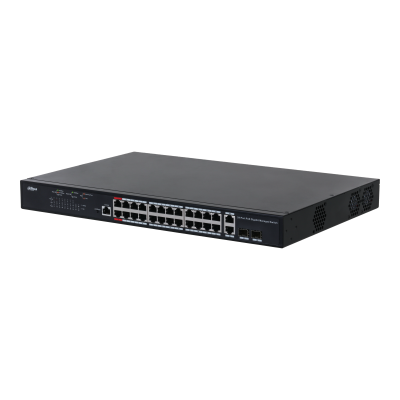 Dahua PFS4226-24GT-370 24 Port PoE 370W L2 Managed Gigabit Switch