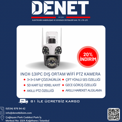 INOX-13IPC DIŞ ORTAM WİFİ PTZ KAMERA