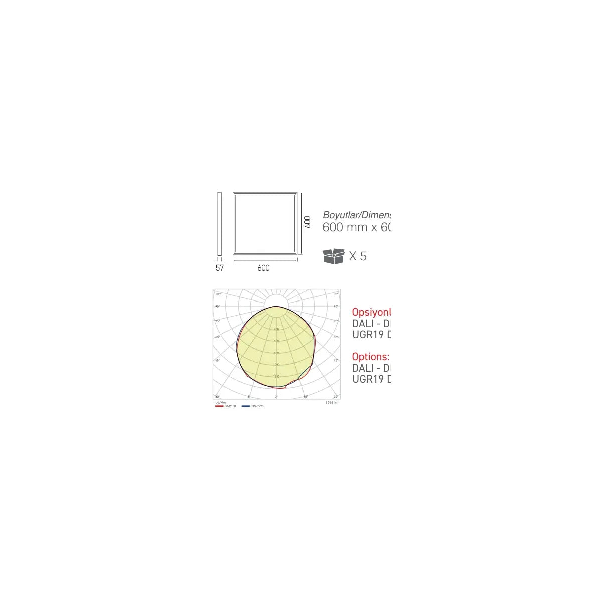 [Ölçü çizimi] ACK LED Backlight – AP04-46630 ölçü çizimi