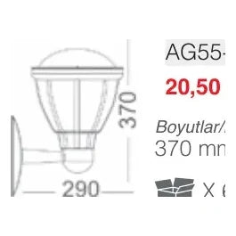 ACK Bahçe Armatürü – AG55-05021 ürün görseli