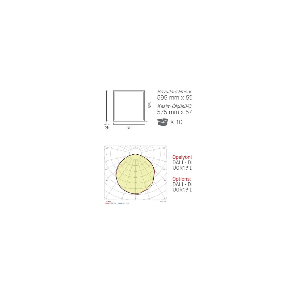 [Ölçü çizimi] ACK LED Backlight – AP20-36630 ölçü çizimi
