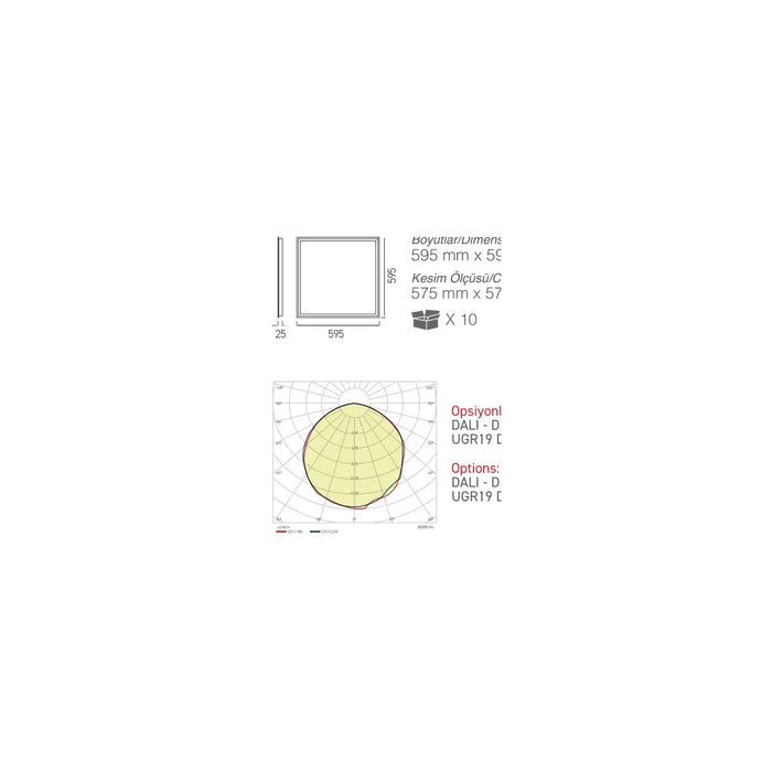 [Ölçü çizimi] ACK LED Backlight – AP20-36630 ölçü çizimi