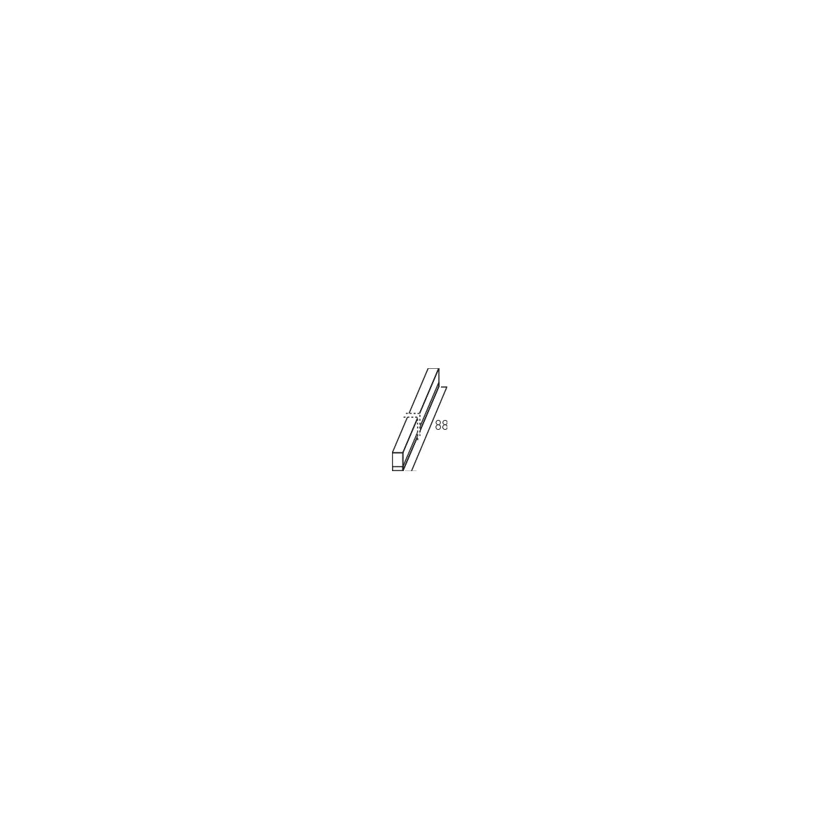 [Ölçü çizimi] ACK Lineer/Bant Armatür – AN10-01490 ölçü çizimi
