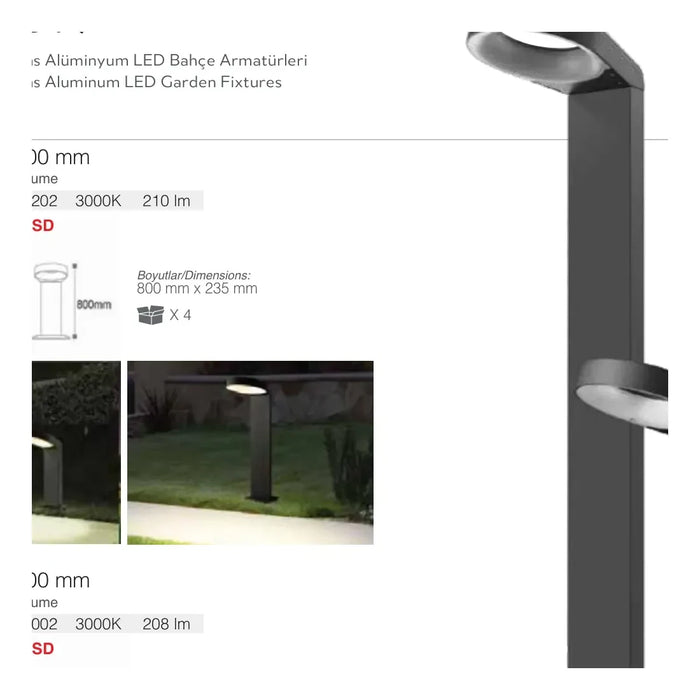 ACK Bahçe Armatürü – AG43-02902 ürün görseli