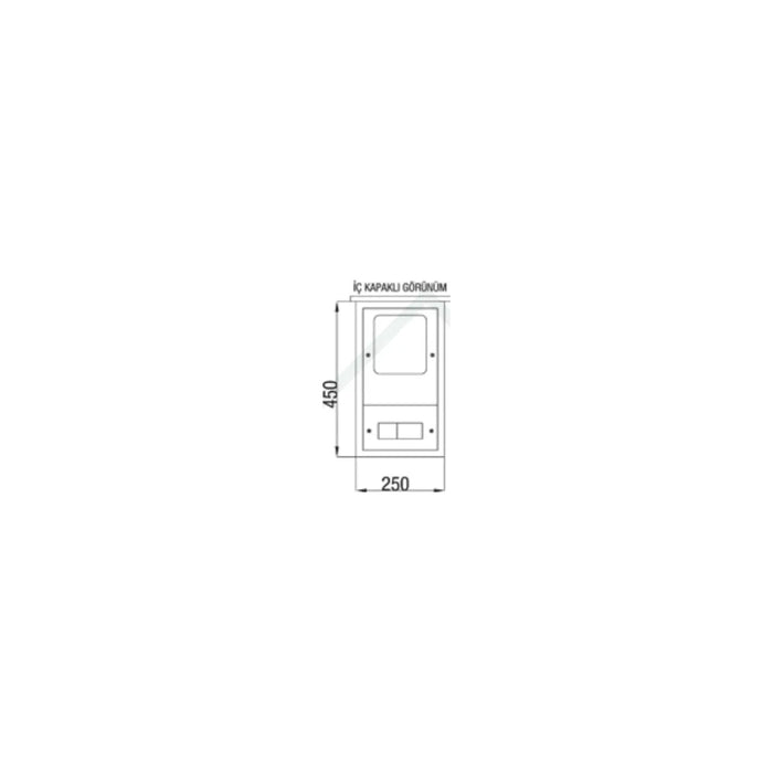 [Teknik çizim] Çetinkaya Pano Sac Kalınlığı – ÇP 109 teknik çizim
