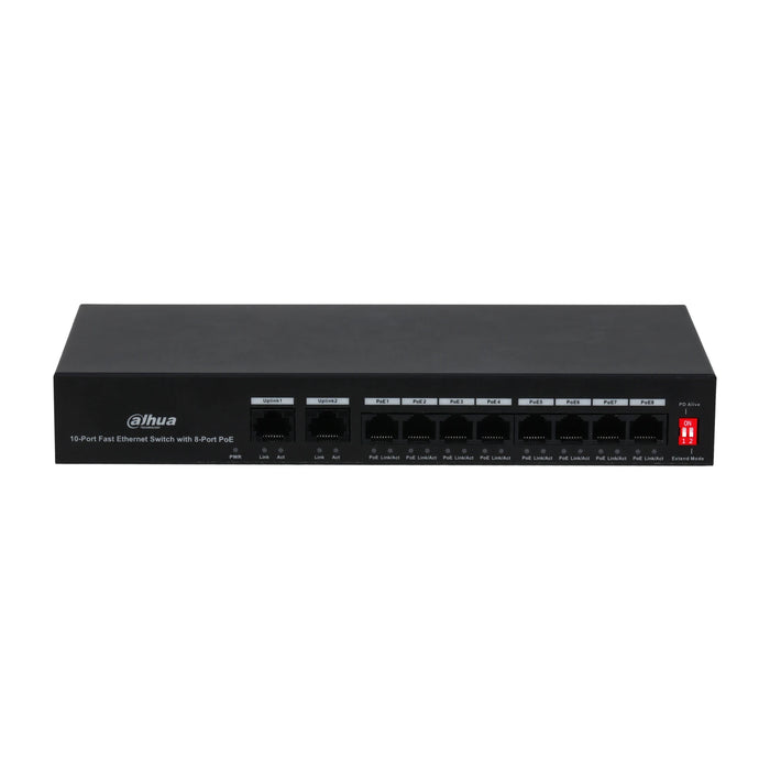 Dahua PFS3010-8ET-65 10 Port PoE Switch (8 PoE) ürün görseli