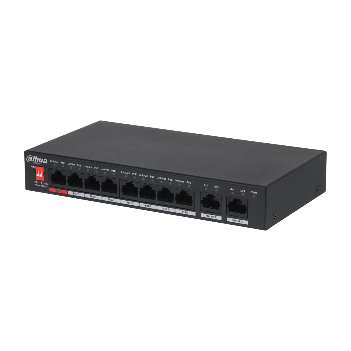 Dahua PFS3010-8ET-96 10 Port PoE Switch (8 PoE, Yönetilmeyen) ürün görseli