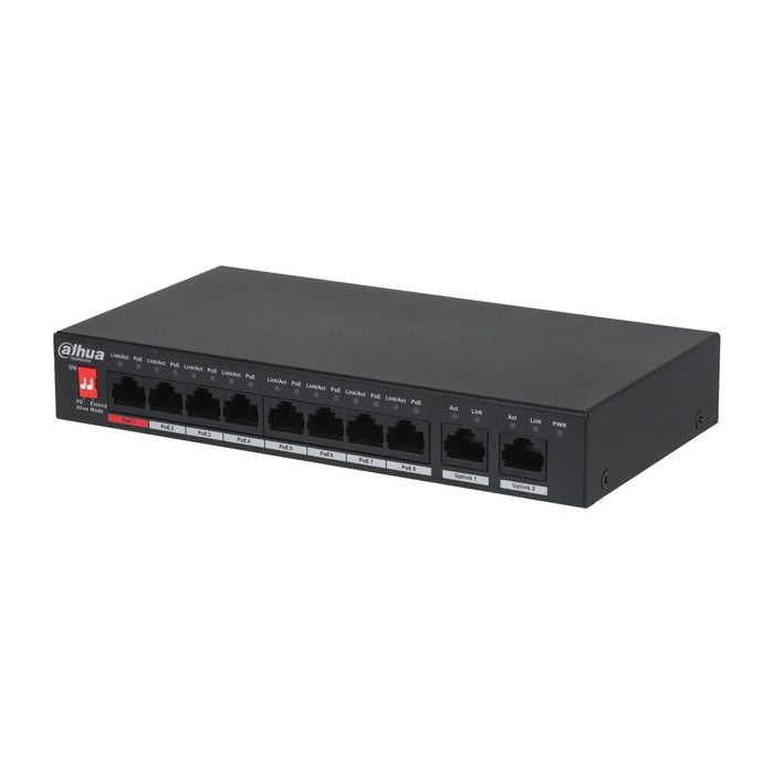 Dahua PFS3010-8ET-96 10 Port PoE Switch (8 PoE, Yönetilmeyen) ürün görseli