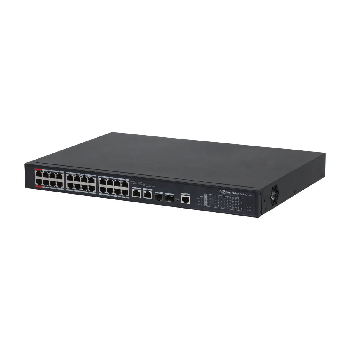 Dahua PFS4226-24ET-240 26 Port PoE Switch (24 PoE, 2 Gigabit Uplink, Yönetilebilir) ürün görseli