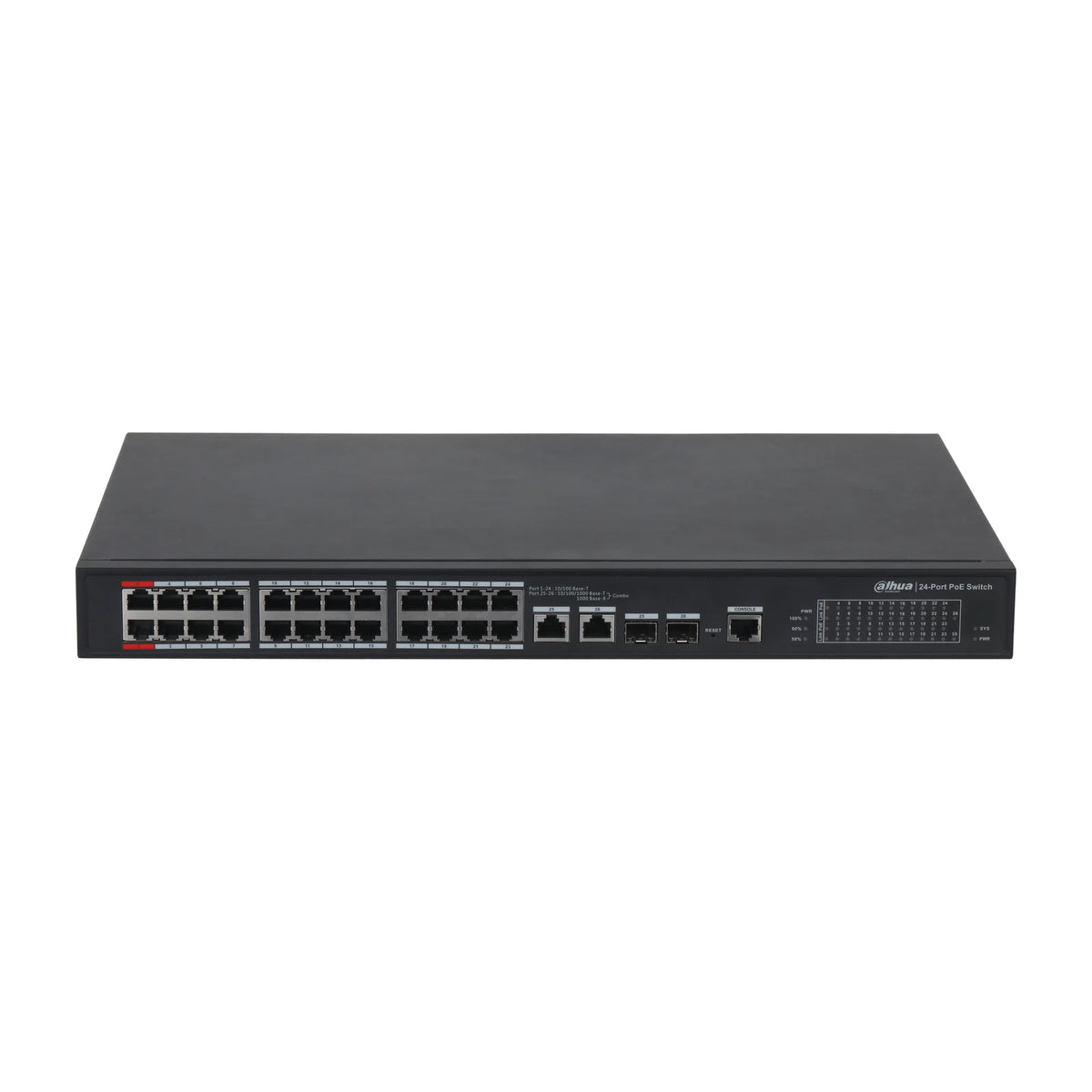 Dahua PFS4226-24ET-360 26 Port PoE Switch (24 PoE, 2 Gigabit Uplink, Yönetilebilir) ürün görseli