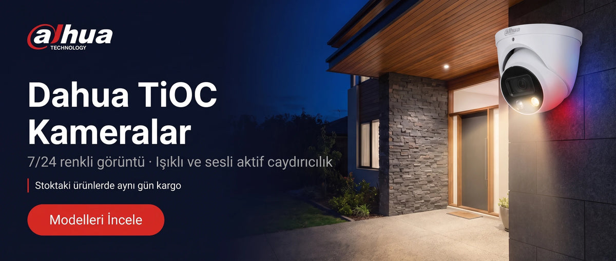Dahua TiOC Kameralar — 7/24 renkli görüntü, ışıklı ve sesli aktif caydırıcılık