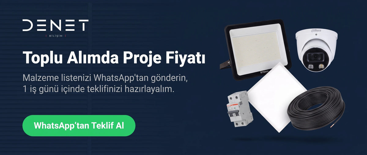 Toplu alımda proje fiyatı — malzeme listenizi WhatsApp'tan gönderin, 1 iş günü içinde teklifinizi hazırlayalım