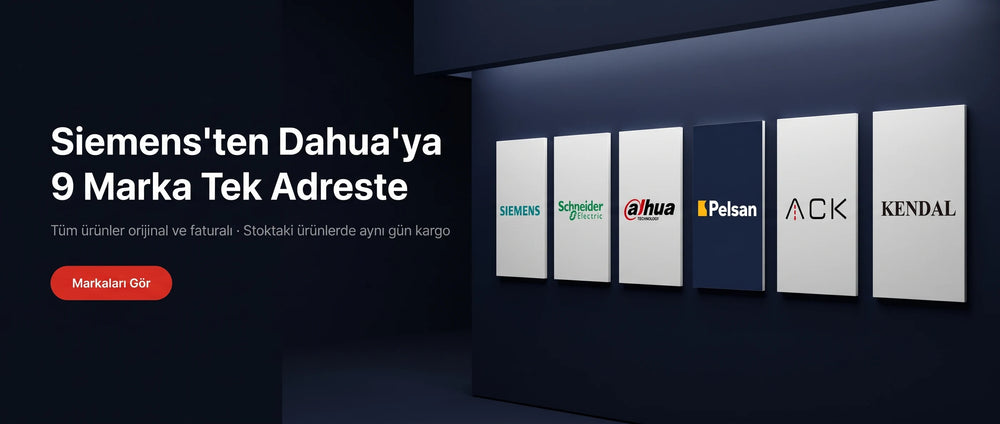 Siemens'ten Dahua'ya 9 marka tek adreste — tüm ürünler orijinal ve faturalı, stoktaki ürünlerde aynı gün kargo