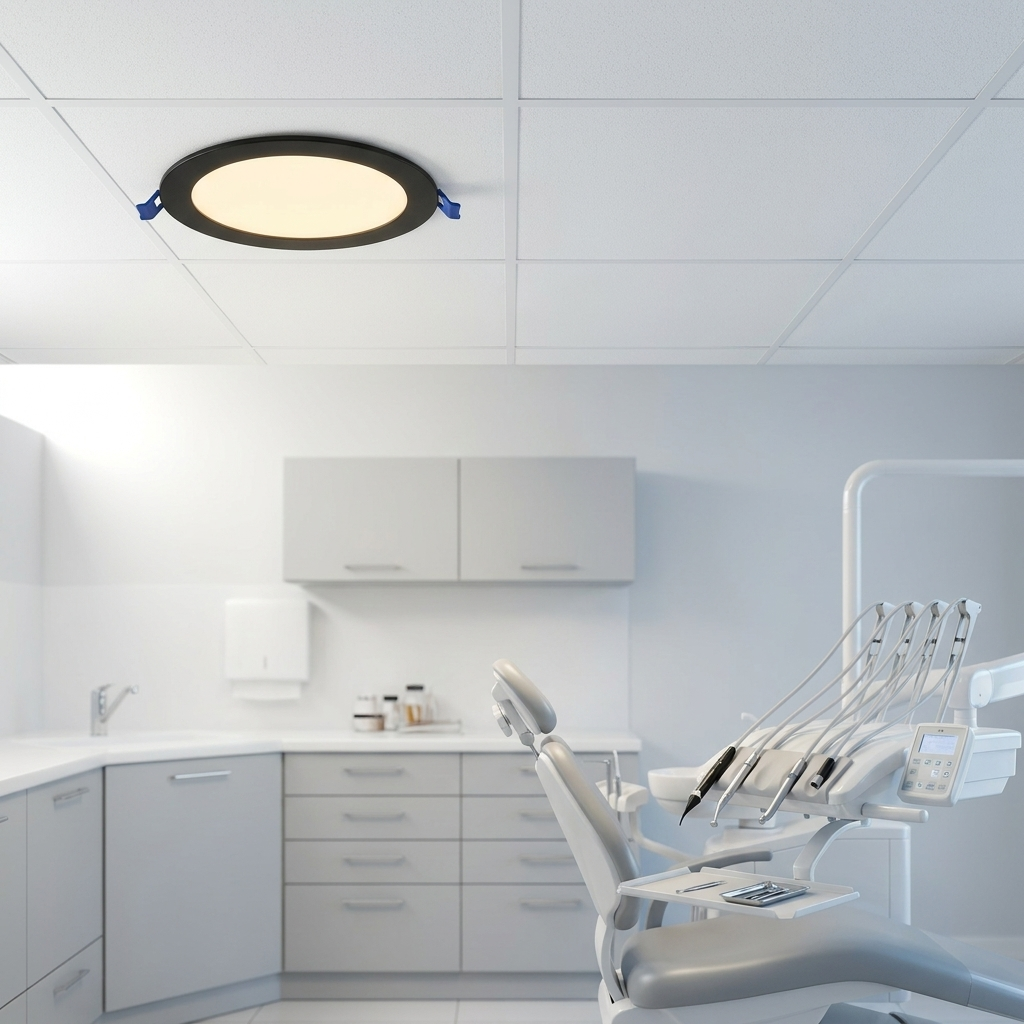 Kendal KDL404B SIVA ALTI SİYAH KASA SLİM LED PANEL 3W