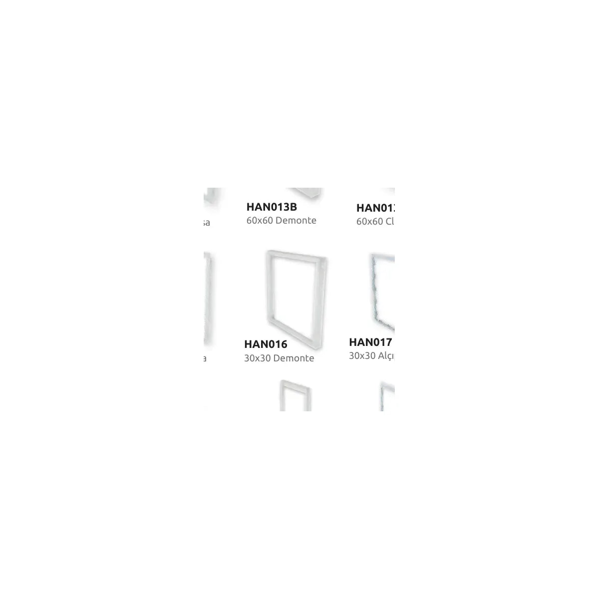 [Teknik çizim] Kendal LED Panel – HAN017A teknik çizim