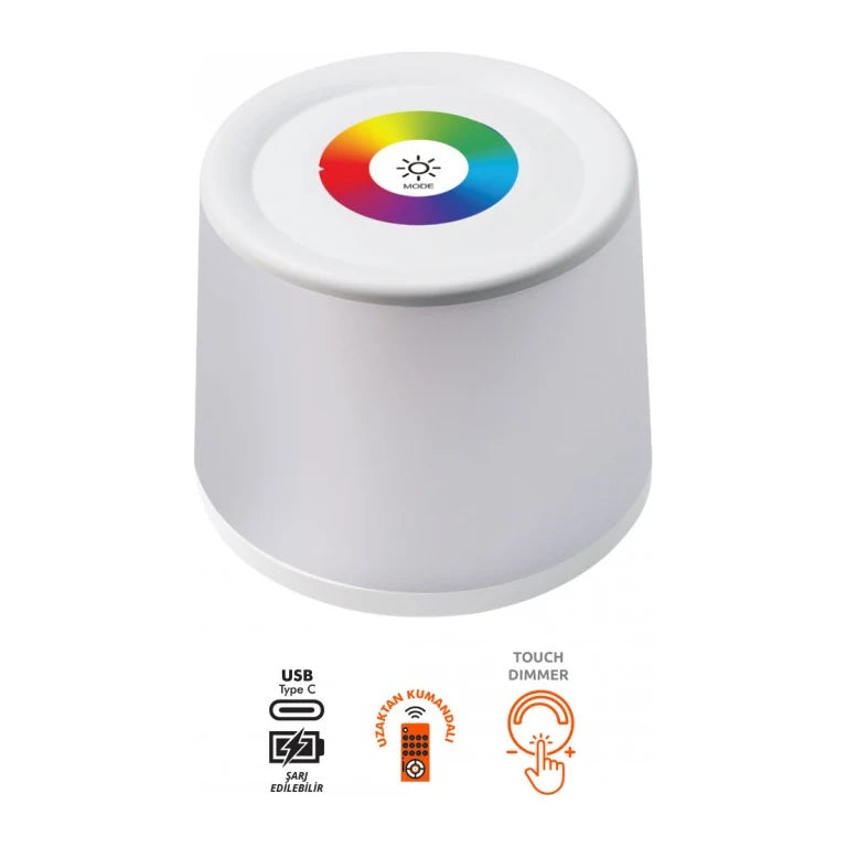Kendal KSM106 RGB DOKUNMATİK MASA LAMBASI ürün görseli