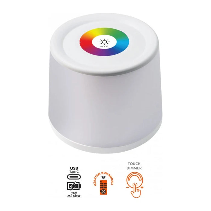 Kendal KSM106 RGB DOKUNMATİK MASA LAMBASI ürün görseli