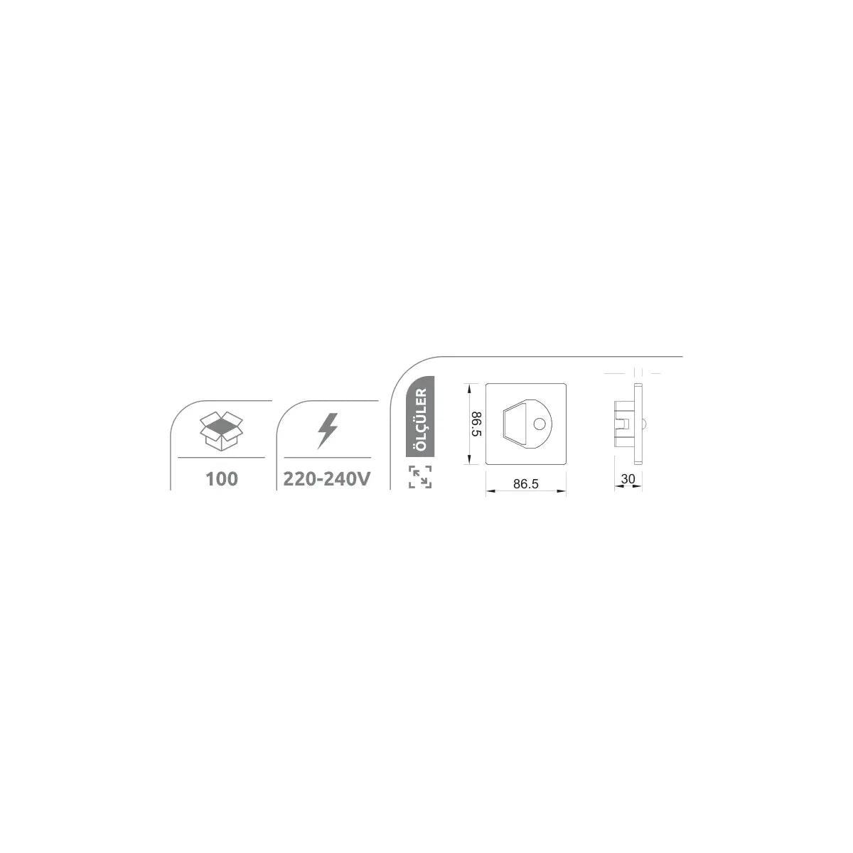[Teknik çizim] Kendal Aplik – KBA817 teknik çizim