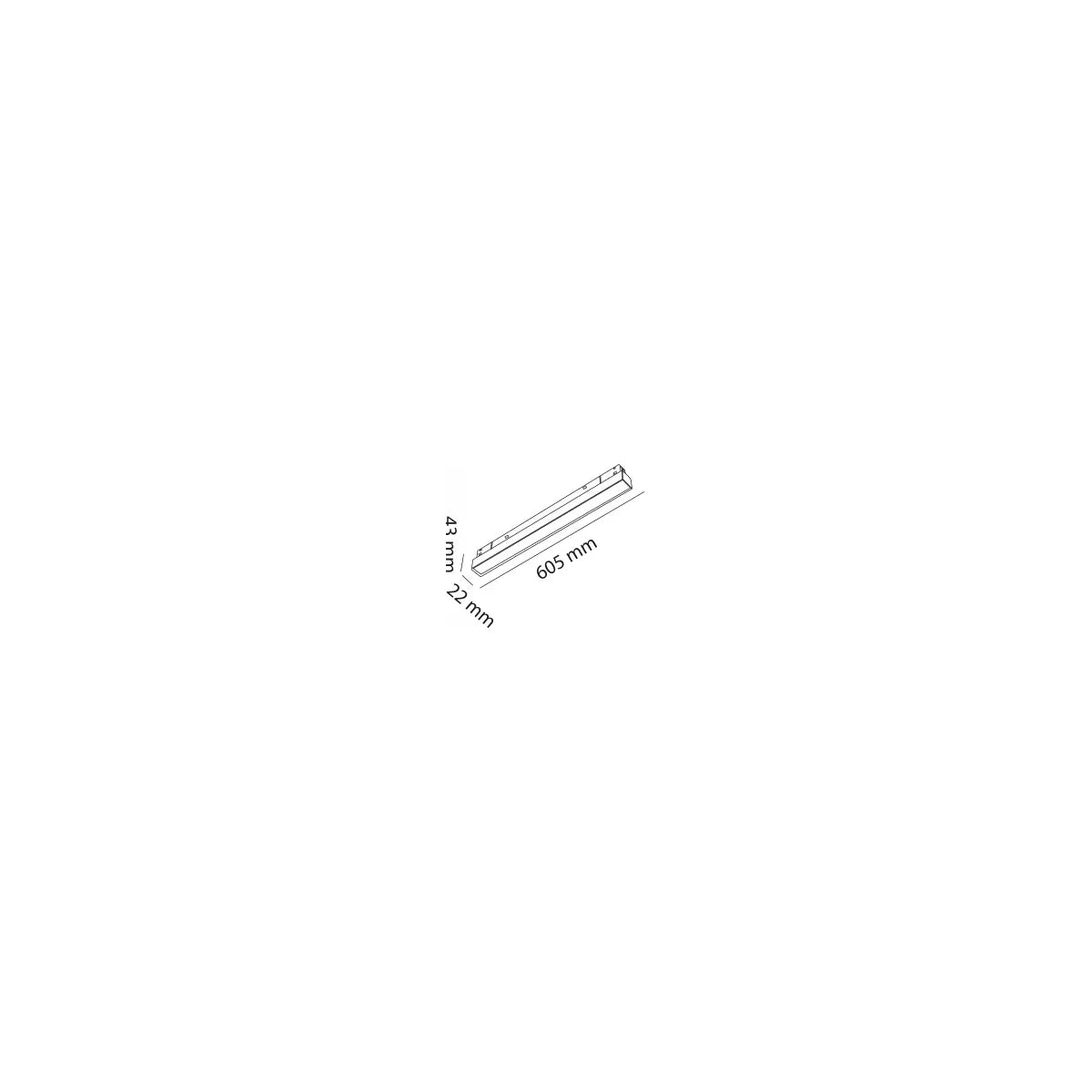 [Teknik çizim] MOLLED Ray Armatürü – MOL6725 teknik çizim