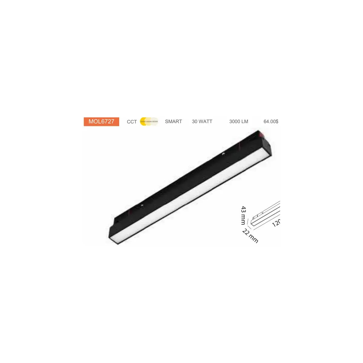 MOLLED Ray Armatürü – MOL6035 ürün görseli