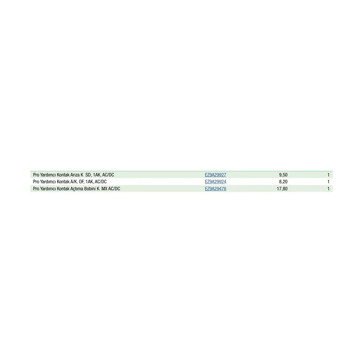 [Teknik çizim] Schneider Electric Şalt Malzemesi – EZ9R89440 teknik çizim
