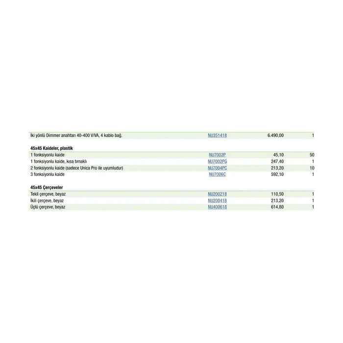 [Teknik çizim] Schneider Electric Anahtar/Priz – NU200418 teknik çizim