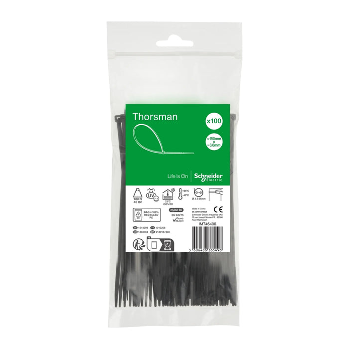 Schneider Electric IMT46406 Priz ve Anahtar Ürünü 150x3.6mm siyah ürün görseli
