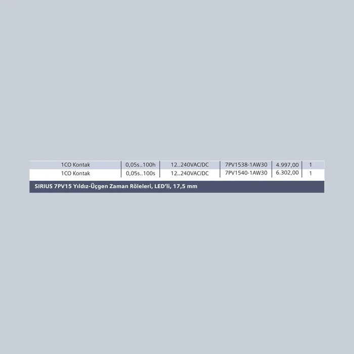[Ölçü çizimi] Siemens Şalt Malzemesi – 7PV1540-1AW30 ölçü çizimi