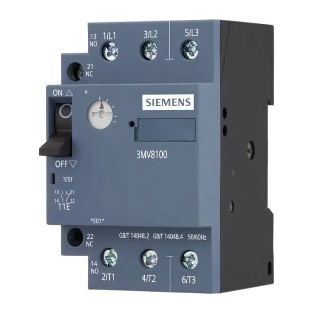 Siemens 3MV8100-0MB00 Şalter SINOPLUS 3MV8 MOTOR KORUMA ŞALTERLERİ Boy: 1 ürün görseli