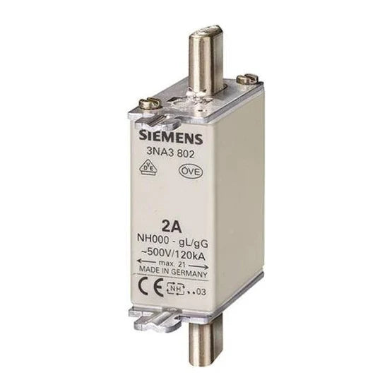 Siemens 3NA3801 Sigorta ürün görseli