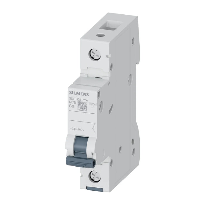 Siemens 5SL6108-7YA Otomatik Sigorta 8 A C Tipi 6 kA Monofaze ürün görseli