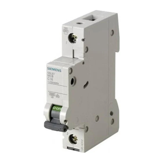Siemens 5SL6116-7YA Otomatik Sigorta 16 A C Tipi 6 kA Monofaze ürün görseli