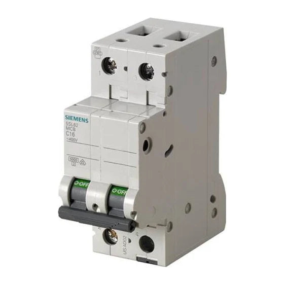 Siemens 5SL6206-7 Otomatik Sigorta 6 A C Tipi 6 kA 2 Kutuplu ürün görseli