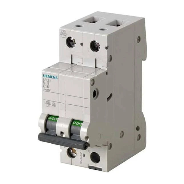 Siemens 5SL6225-7 Otomatik Sigorta 6 A C Tipi 6 kA 2 Kutuplu ürün görseli