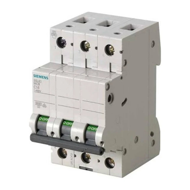 Siemens 5SL6316-7YA Otomatik Sigorta 16 A C Tipi 6 kA Trifaze ürün görseli