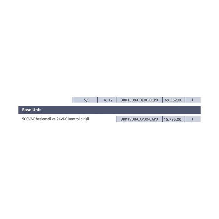 [Teknik çizim] Siemens Sokak Armatürü – 3RK1308-0DC00-0CP0 teknik çizim