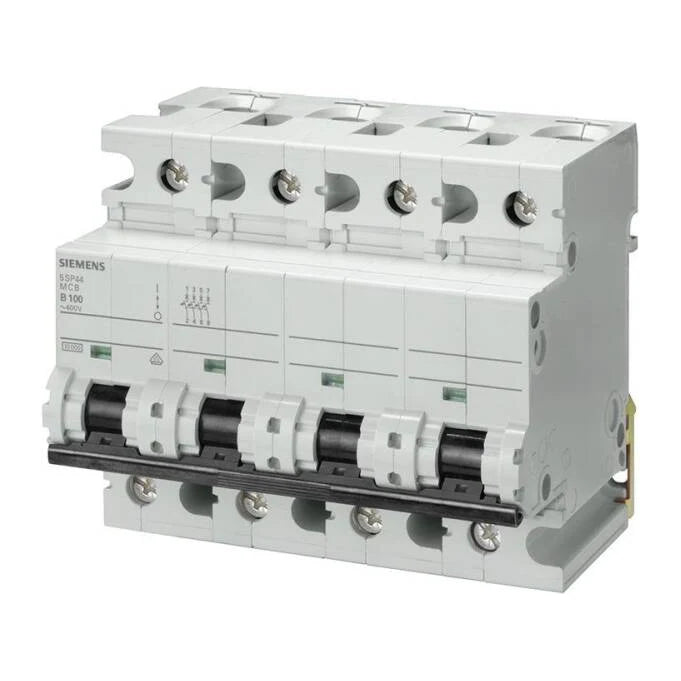 Siemens 5SP4491-7 Otomatik Sigorta 100 A C Tipi Dört fazlı anahtarlı otomatik sigortalar 10 kA ürün görseli
