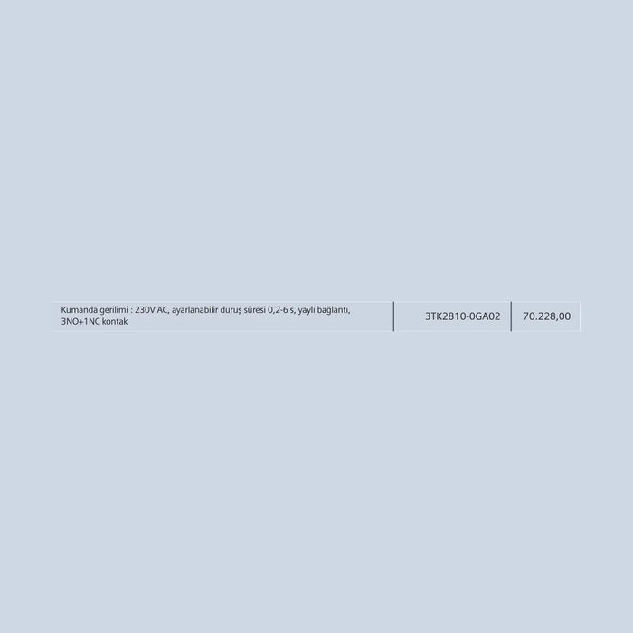 [Teknik çizim] Siemens Şalt Malzemesi – 3TK2810-0GA02 teknik çizim
