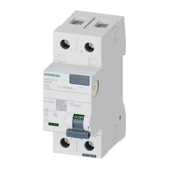 Siemens 5SV3614-8 Kaçak Akım Koruma Rölesi 40 A Monofaze, Faz+Nötr Bağlantılı ürün görseli