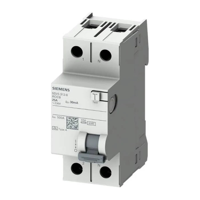 Siemens 5SV5316-6 Kaçak Akım Koruma Rölesi 63 A Monofaze, Faz+Nötr Bağlantılı ürün görseli