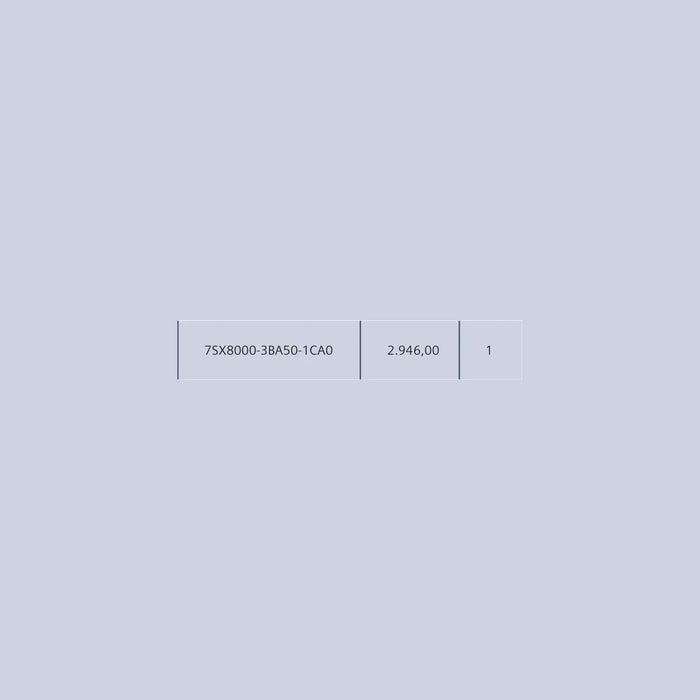 [Teknik çizim] Siemens Şalt Malzemesi – 7SX8000-3BA50-1CA0 teknik çizim