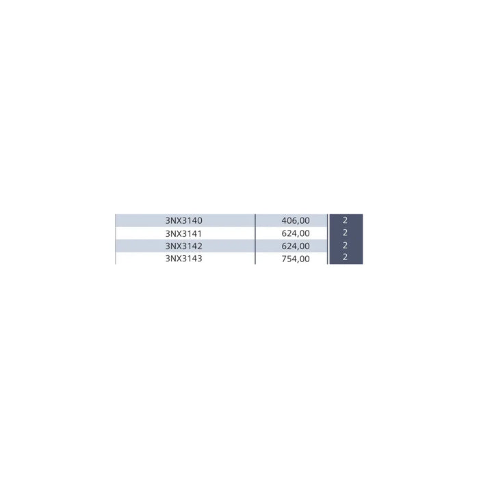 [Teknik çizim] Siemens Yalıtımlı Geçiş Çubuğu Boy 000, 00 – 3NG1002 teknik çizim