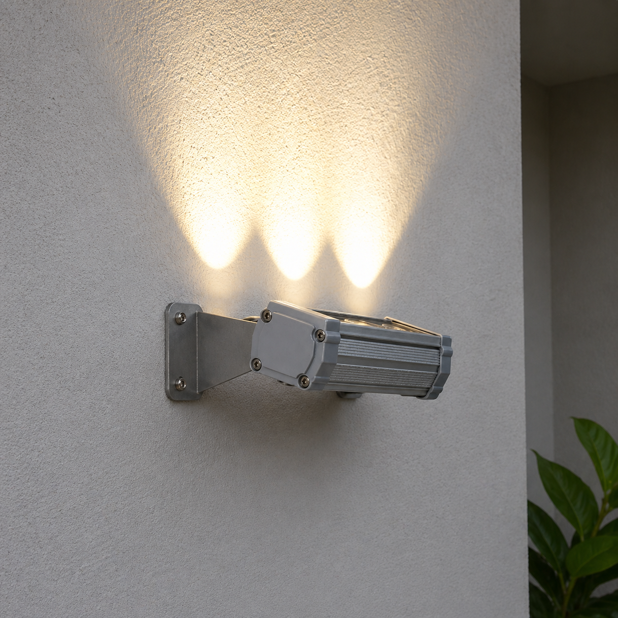 Sıva Üstü Wallwasher 10cm 3 LED 3W Dış Cephe Duvar Aydınlatma