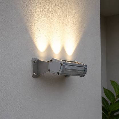 Sıva Üstü Wallwasher 10cm 3 LED 3W Dış Cephe Duvar Aydınlatma