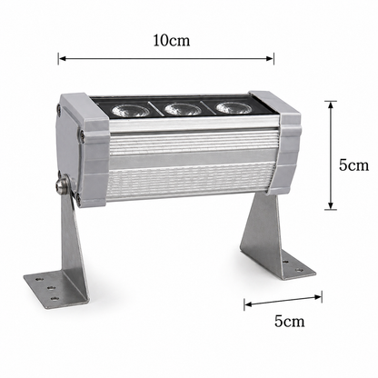 Sıva Üstü Wallwasher 10cm 3 LED 3W Dış Cephe Duvar Aydınlatma